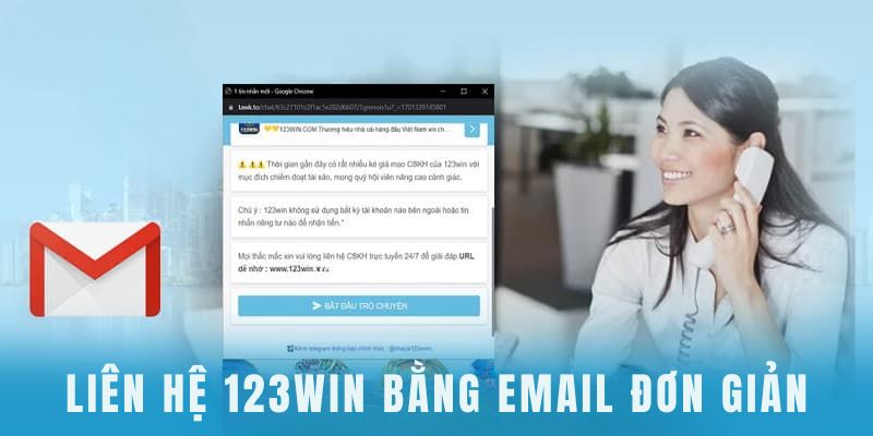 Liên hệ 123Win bằng email đơn giản